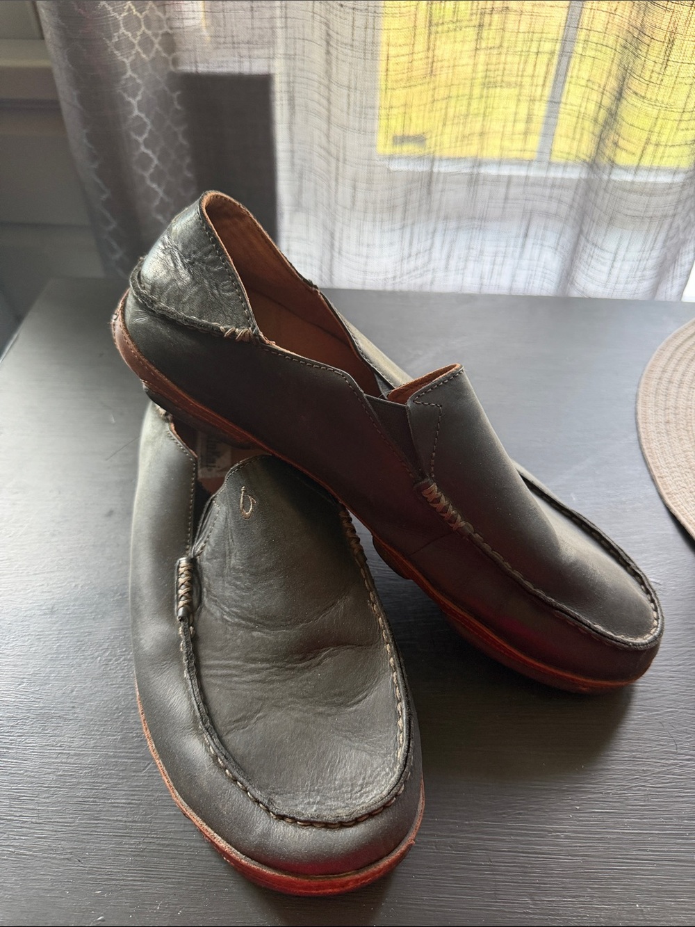 Classic Men's Black Leather Slip-On Loafers